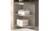 Dolný rohový kuchynský regál Karmen 30D, 30 cm, šedý