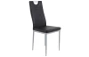 Jedálenská stolička Kim, čierna ekokoža