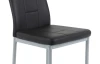 Jedálenská stolička Kim, čierna ekokoža