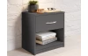 Nočný stolík s 1 zásuvkou Pepe, šedý grafit