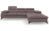 Rohová sedacia súprava Scala, staroružová látka, pravý roh