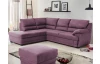 Rohová sedacia súprava Nebolo, fialová lila látka, ľavý roh