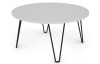 Okrúhly konferenčný stolík Prado 80 cm, biely