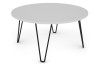 Okrúhly konferenčný stolík Prado 80 cm, biely