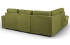 Rohová sedacia súprava Eddi, zelená látka, ľavý roh
