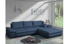 Rohová sedacia súprava Bono, námornícka modrá látka