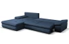 Rohová sedacia súprava Bono, námornícka modrá látka
