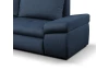 Rohová sedacia súprava Bono, námornícka modrá látka