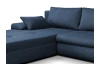 Rohová sedacia súprava Bono, námornícka modrá látka