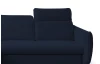 Rohová sedacia súprava Glow, námornícka modrá látka, ľavý roh