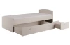 Posteľ s úložným priestorom Patrik 90x200 cm, béžová kašmír
