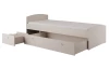 Posteľ s úložným priestorom Patrik 90x200 cm, béžová kašmír