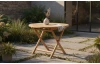 Okrúhly záhradný stôl Dumai, 90 cm, teak