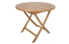 Okrúhly záhradný stôl Dumai, 90 cm, teak