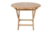 Okrúhly záhradný stôl Dumai, 90 cm, teak