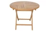 Okrúhly záhradný stôl Dumai, 90 cm, teak