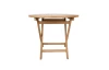 Okrúhly záhradný stôl Dumai, 90 cm, teak