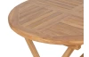 Okrúhly záhradný stôl Dumai, 90 cm, teak