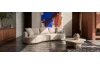 Široká pohovka Sana, béžová látka