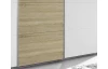Šatníková skriňa Kulmbach, dub sonoma / biela