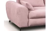 Rohová sedacia súprava Yoko, ružová látka
