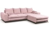 Rohová sedacia súprava Yoko, ružová látka