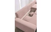 Rohová sedacia súprava Yoko, ružová látka