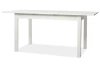 Rozkladací jedálenský stôl Coburg 137x80 cm, biely