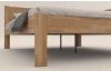 Rohová posteľ so zástenou vpravo Fava P 180x200 cm, prírodný buk
