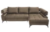 Rohová sedacia súprava Paris, svetlo hnedá látka, pravý roh