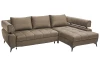 Rohová sedacia súprava Paris, svetlo hnedá látka, pravý roh