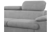 Rohová sedacia súprava Scala, svetlo šedá látka, ľavý roh