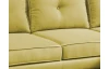 Rohová sedacia súprava Malmo, žltá látka, pravý roh