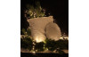 Dekoračný vankúš Vianočný motív striebornej vločky, biely, 45x45 cm