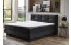 Posteľ boxspring Portage 160x200 cm, antracitová látka