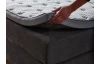 Posteľ boxspring Portage 160x200 cm, antracitová látka