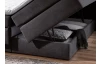 Posteľ boxspring Portage 160x200 cm, antracitová látka