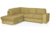 Rohová sedacia súprava Eddi, žltá látka, ľavý roh