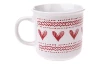 Hrnček 450 ml, biely so srdcom