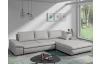 Rohová sedacia súprava Bono,svetlo šedá látka