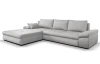 Rohová sedacia súprava Bono,svetlo šedá látka
