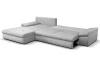 Rohová sedacia súprava Bono,svetlo šedá látka
