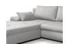 Rohová sedacia súprava Bono,svetlo šedá látka
