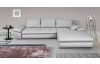Rohová sedacia súprava Bono,svetlo šedá látka