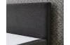 Posteľ boxspring Aston 180x200 cm, antracitovo šedá látka