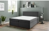 Posteľ boxspring Aston 180x200 cm, antracitovo šedá látka