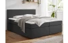 Posteľ boxspring Aston 180x200 cm, antracitovo šedá látka