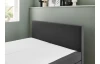 Posteľ boxspring Aston 180x200 cm, antracitovo šedá látka