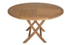 Okrúhly záhradný stôl Tarakan, 120 cm, teak
