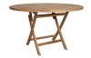 Okrúhly záhradný stôl Tarakan, 120 cm, teak